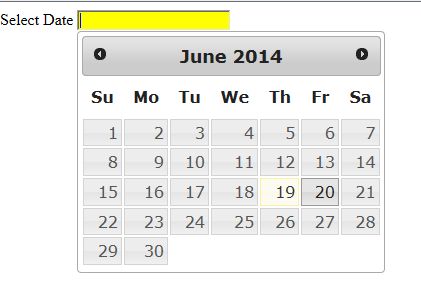 Datetime picker